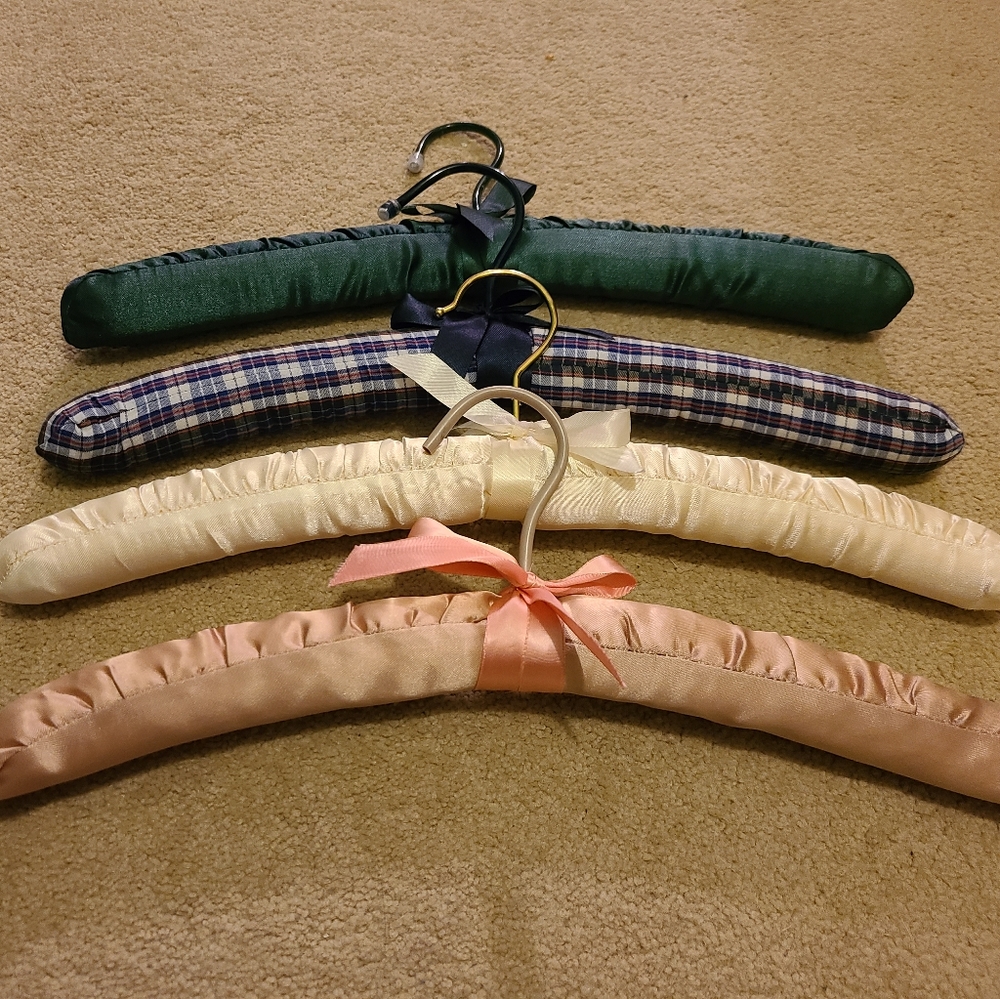 Elegant vintage padded hangers!